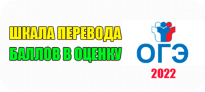 шкала перевода баллов в оценку огэ 2022
