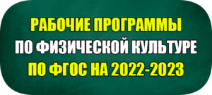 рабочие программы по физической культуре фгос 2022 2023