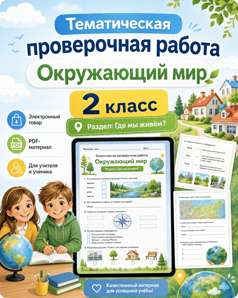 где мы живём проверочная работа