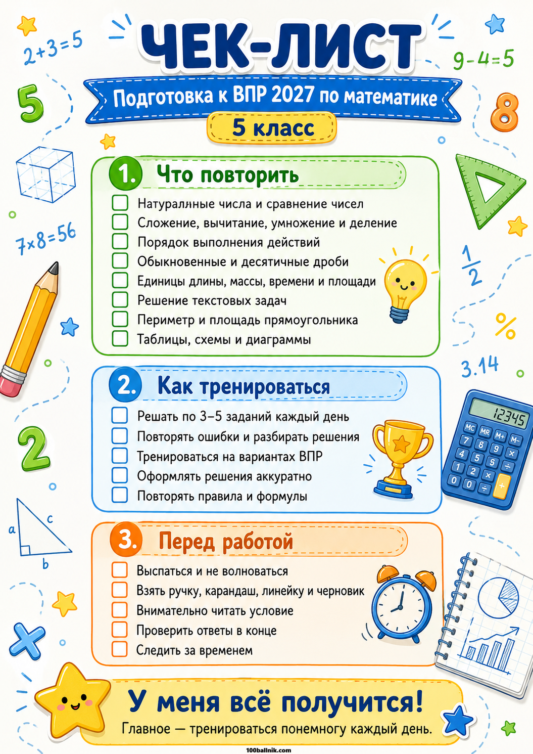 чек лист впр 2027 математика 5 класс