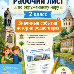 рабочий лист для 2 класс окружающий мир значимые события