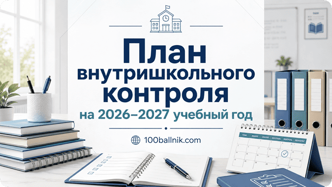 План внутришкольного контроля на 2026-2027