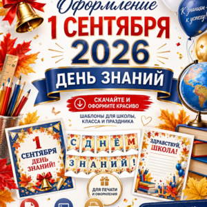 оформление 1 сентября 2026