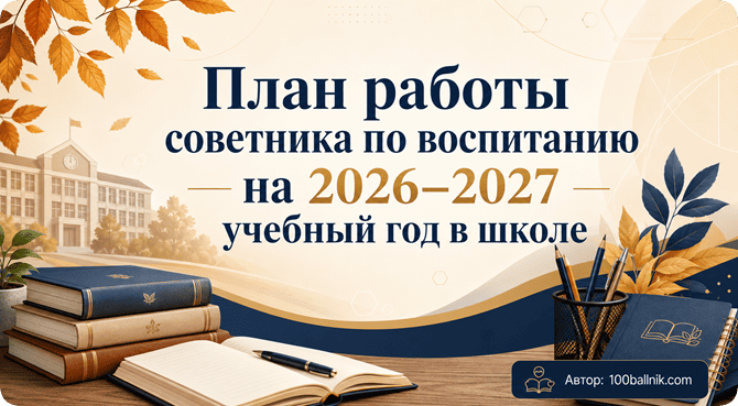 план советника по воспитанию 2026-2027